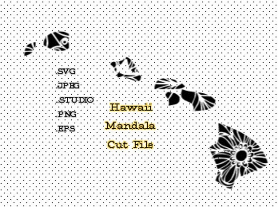 Download Hawaii Cut File Mandala State Cut File Svg Cricut Cut File Etsy PSD Mockup Templates
