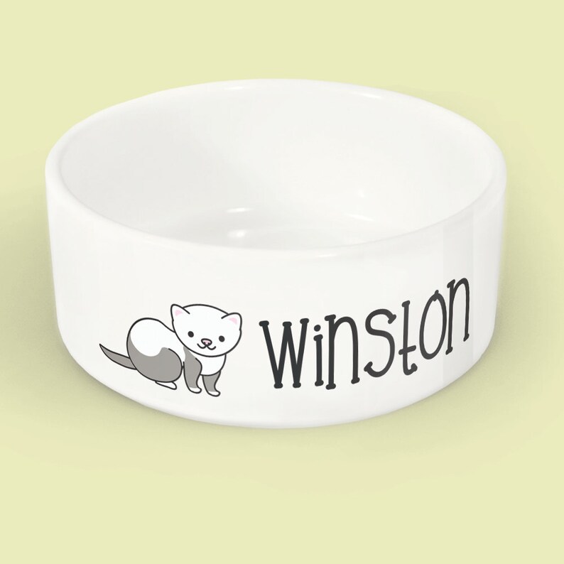 Ferret Bowl Personalized Ferret Food Dish Water Bowl for Etsy