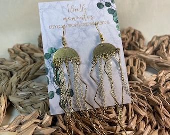 Dangle Jellyfish Earrings | Boho Ocean Jewelry