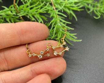 Zodiac Charm Customizable Bracelet | Endless Summer Collection | Boho Cubic Zirconia Zodiac Bracelet, Stacking Bracket