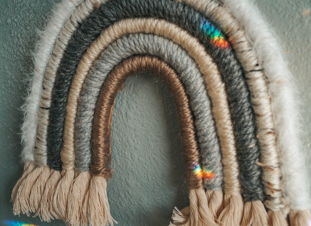 Neutral Macrame Rainbow Wall Hanging Boho Nursery Decor Etsy neutral-macrame-rainbow-wall-hanging-boho-nursery-decor-etsy