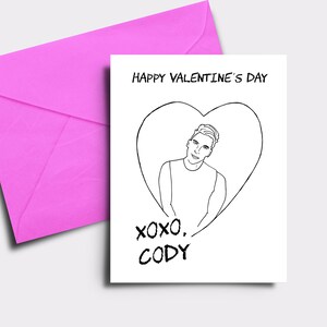 XOXO Cody - Happy Valentines Day  - Motivational Peloton Quotes - Homemade - Blank Inside