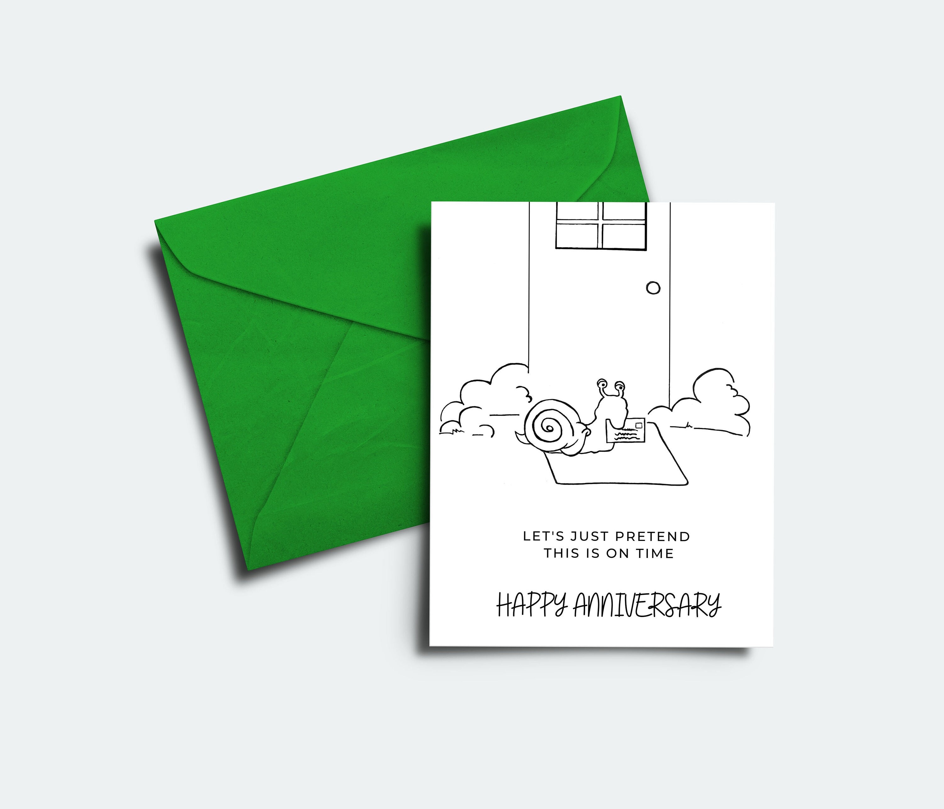 Belated Anniversary Card - Better Late than Never