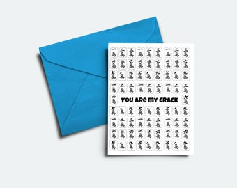 Mahjong - You are my Crack - Mahj Tile Notecards