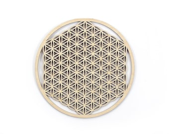 Cup coaster/ decoration with flower of life