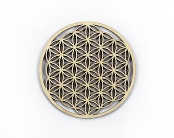 Cup coaster/ decoration with flower of life