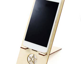 Phone holder with Pentagram sign