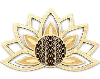 Decoration "Lotus" with flower of life