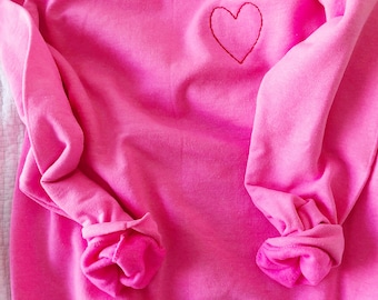 YOUTH Embroidered Neon Heart Sweatshirt