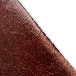 Bourbon Pull Up Natural Grain Cowhide Leather Genuine cow leather for DIY craft, Upholstery, leather crafting, Cut and sew leather Goods