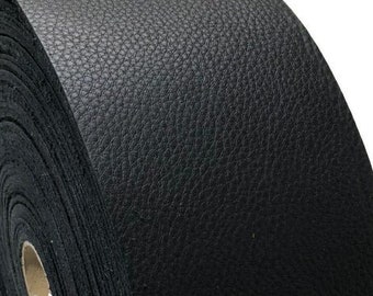 Black Large Cow Leather Strips: Sold by the Foot