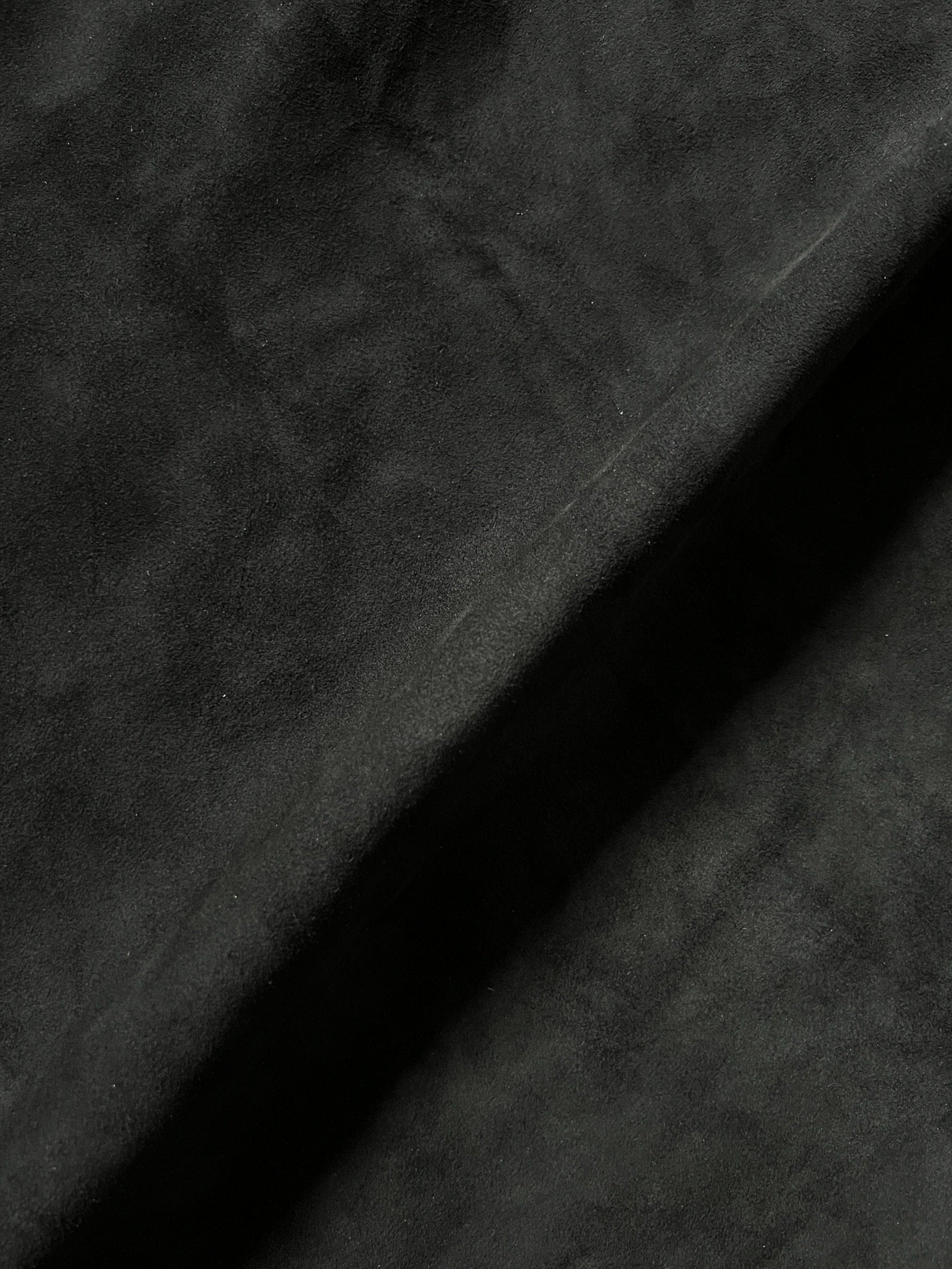 ALCANTARA DEEP BLACK Made in Italy 1/2 YARD 18 x 56 wide with