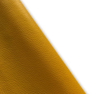 Butterscotch Natural Grain Cowhide Leather Skins. Genuine Cow leather for DIY craft, Upholstery, leather crafting, Cut and sew leather goods