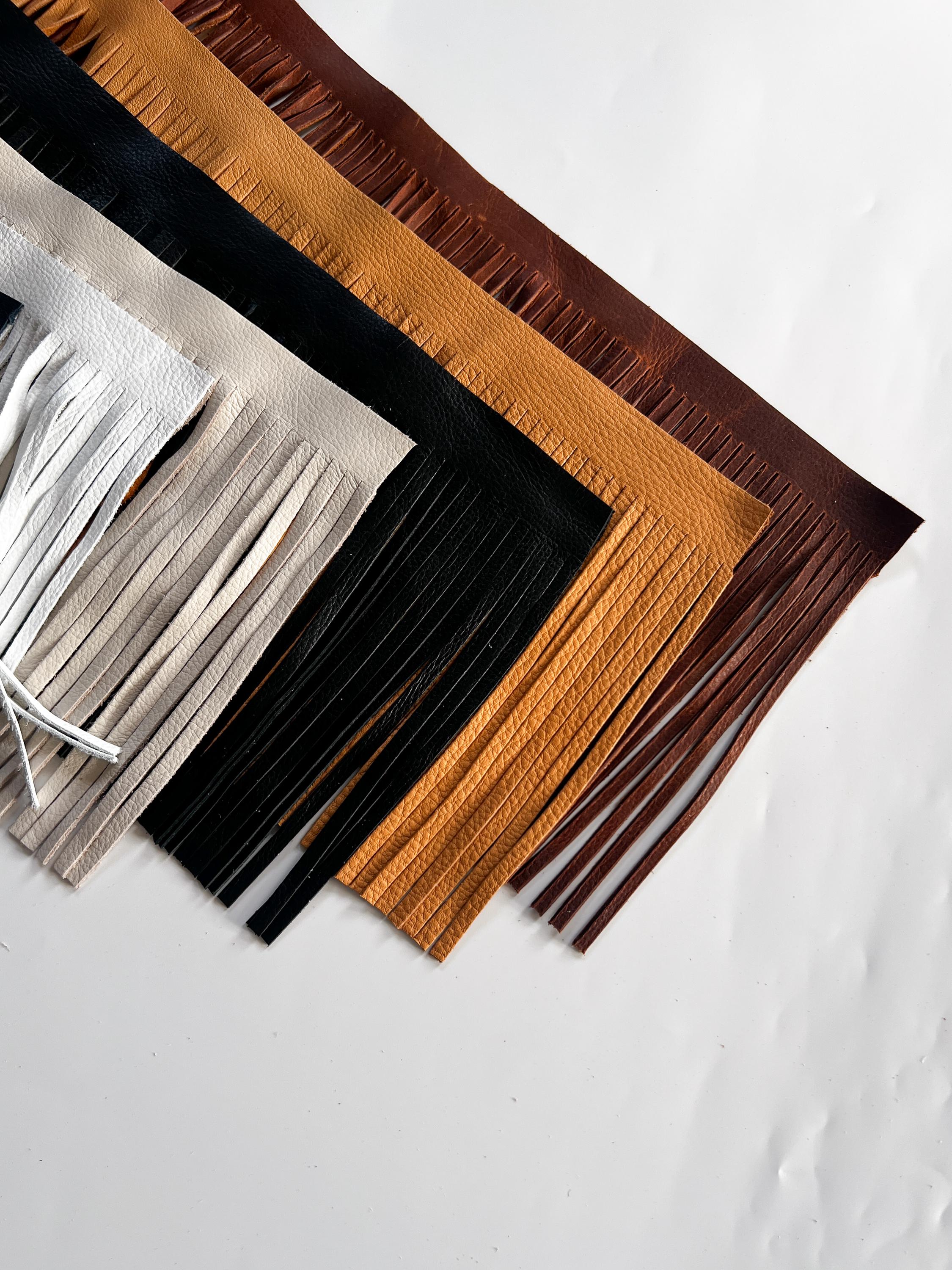 アナRich I　ATTACHMENT LEATEHR FRINGE Leather Fringe Trim - Etsy
