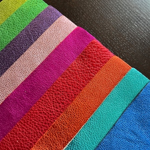 Our Loved Metallic Natural Grain Leathers available in 8.5" by 11" Pre Cut Panels

Black
Gold
Rose Gold
Platinum
Gunmetal
Pewter
Bronze
Silver
Silver Iridescent
Lime Green
Emerald Green
Purple
Pink
Hot Pink
Red
Orange
Turquoise
Royal Blue