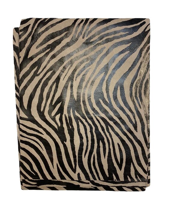Taupe Zebra Cow Nubuck Leather: '' X 11'' - Etsy
