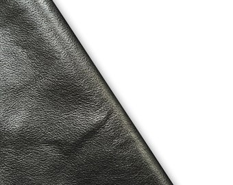Gunmetal Metallic Natural Grain Cowhide Leather Skins Genuine leather for DIY craft, Upholstery, leather crafting, Cut and sew leather goods