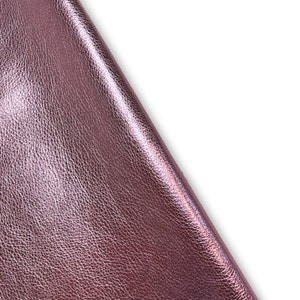 Pink Metallic Natural Grain Cowhide Leather Skins Genuine leather for DIY craft, Upholstery, leather crafting, Cut and sew leather products