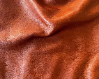 Whiskey Distressed Cowhide Leather Skins for Upholstery, Furniture, Bags, DIY Crafting, Cut and Sew Projects, Rustic Home Decor
