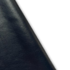 Navy Natural Grain Cowhide Leather Skins. Genuine cow leather ideal for DIY craft, Upholstery, leather crafting, Cut and sew leather goods