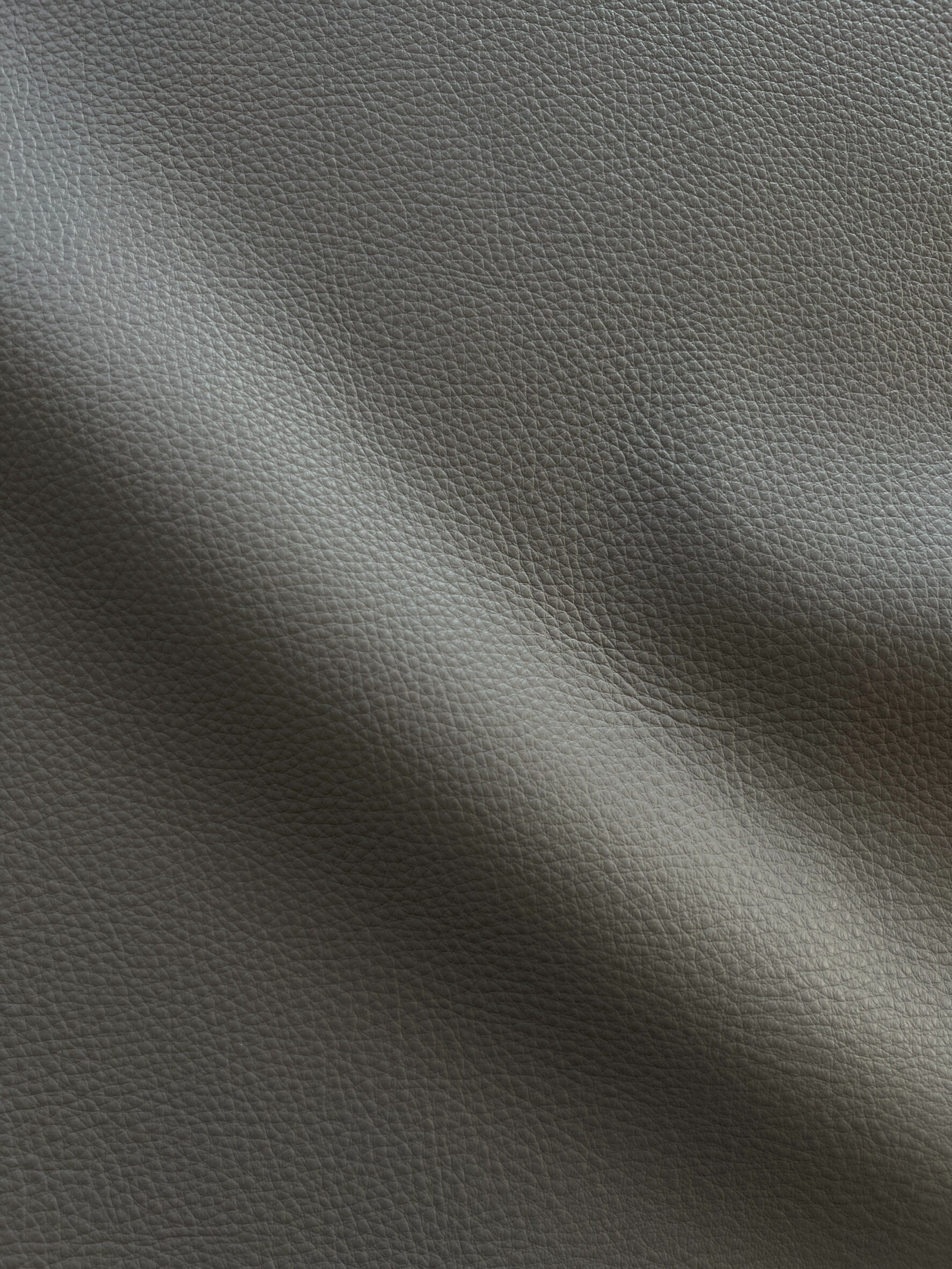 Breathable Faux Leather Grey, Very Heavyweight Faux Leather, Vinyl Fabric, Home Decor Fabric
