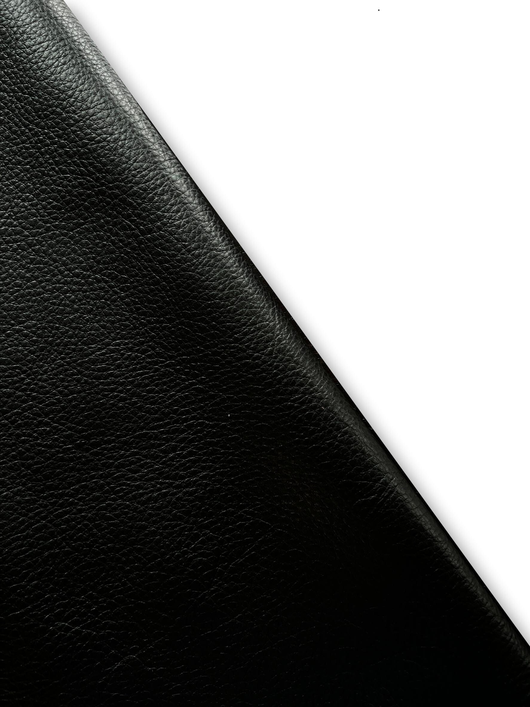 Black Leather Fabric Etsy