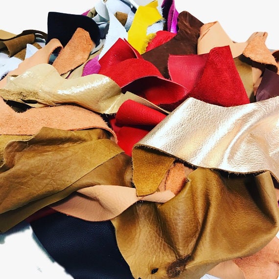 Leather Remnant Assortment - Sold by the Pound