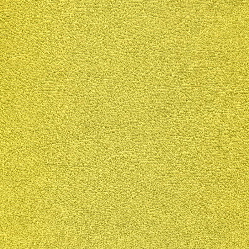 Lemon Yellow Cowhide Leather Skins Etsy