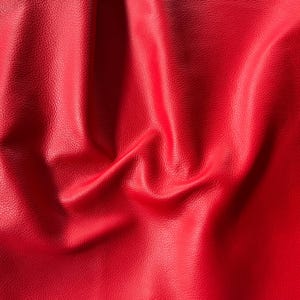 Red Natural Grain Cowhide Leather Skins. Genuine cow leather ideal for DIY craft, Upholstery, leather crafting, Cut and sew leather products