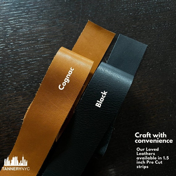 Cow Leather Strips (1.5 Inch): Sold by the Foot