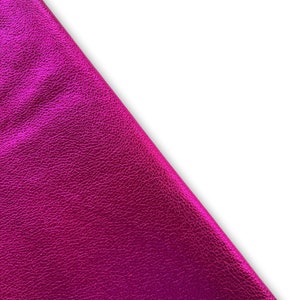 Hot Pink Metallic Cowhide Leather Skins