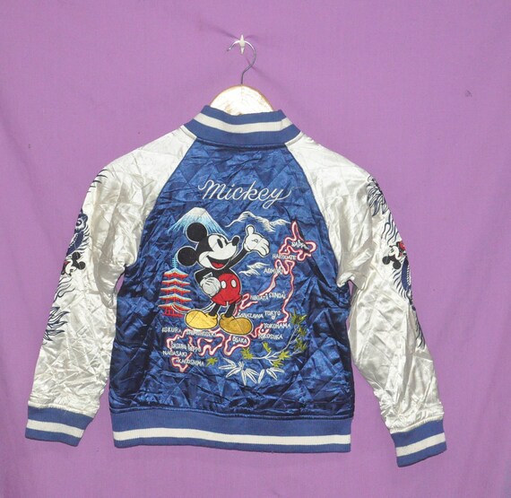 Rare Vintage Mickey Mouse Disney Sukajan Souvenir