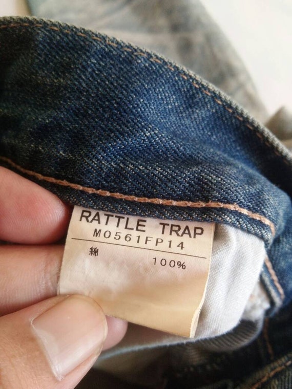 Buy Vintage Japanese Brand Rattle Trap Distressed Denim Jeans