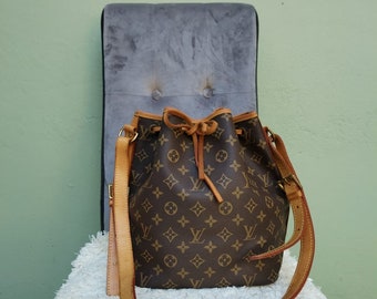 Vintage Louis Vuitton Petit Noe Drawstring Bucket  Bag
