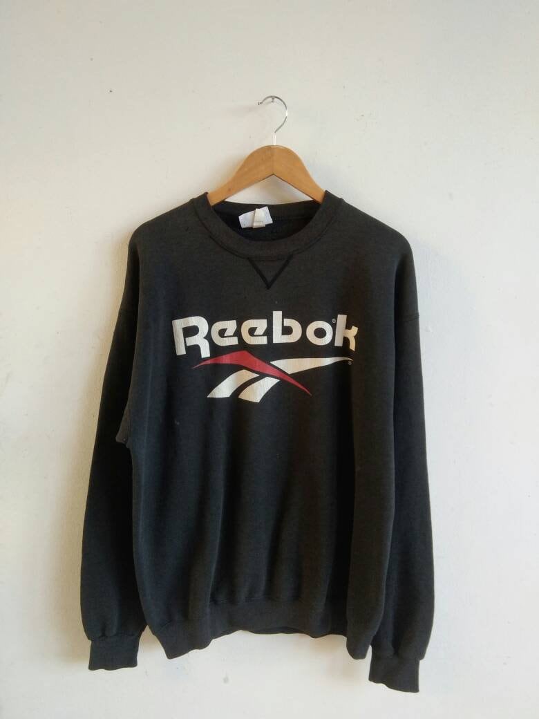 Size L Reebok big logo vintage 90s sweatshirt jacket