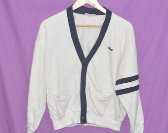 Vintage LA CHEMISE Lacoste Jumper Sweatshirt Pullover Crewneck Embroidered Logo Medium Size