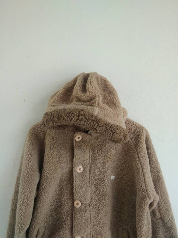 Vintage Woolrich Sherpa Fleece Hoodie Jacket Medi… - image 4