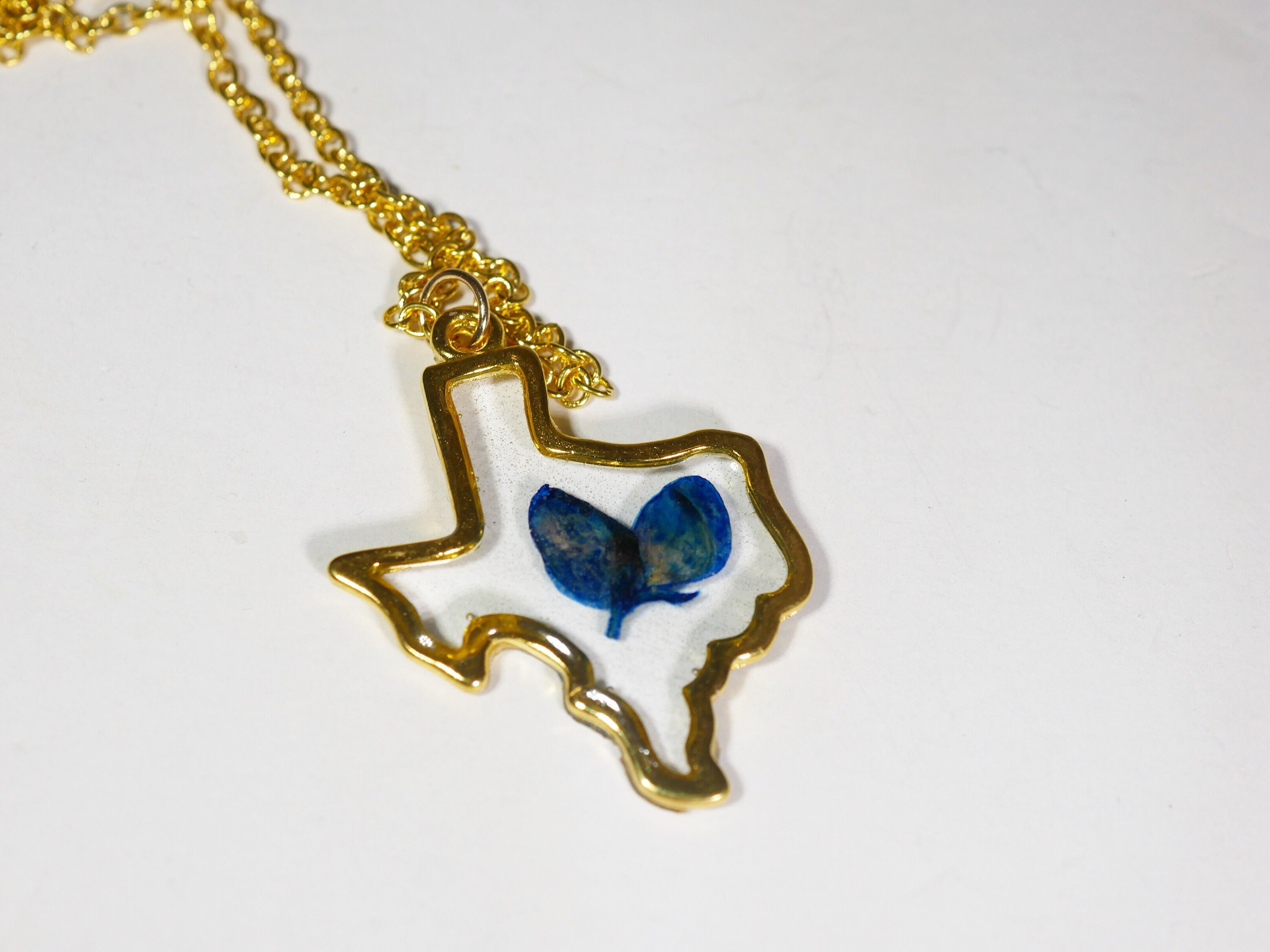 Necklace Texas Petal Texas Pendant Etsy
