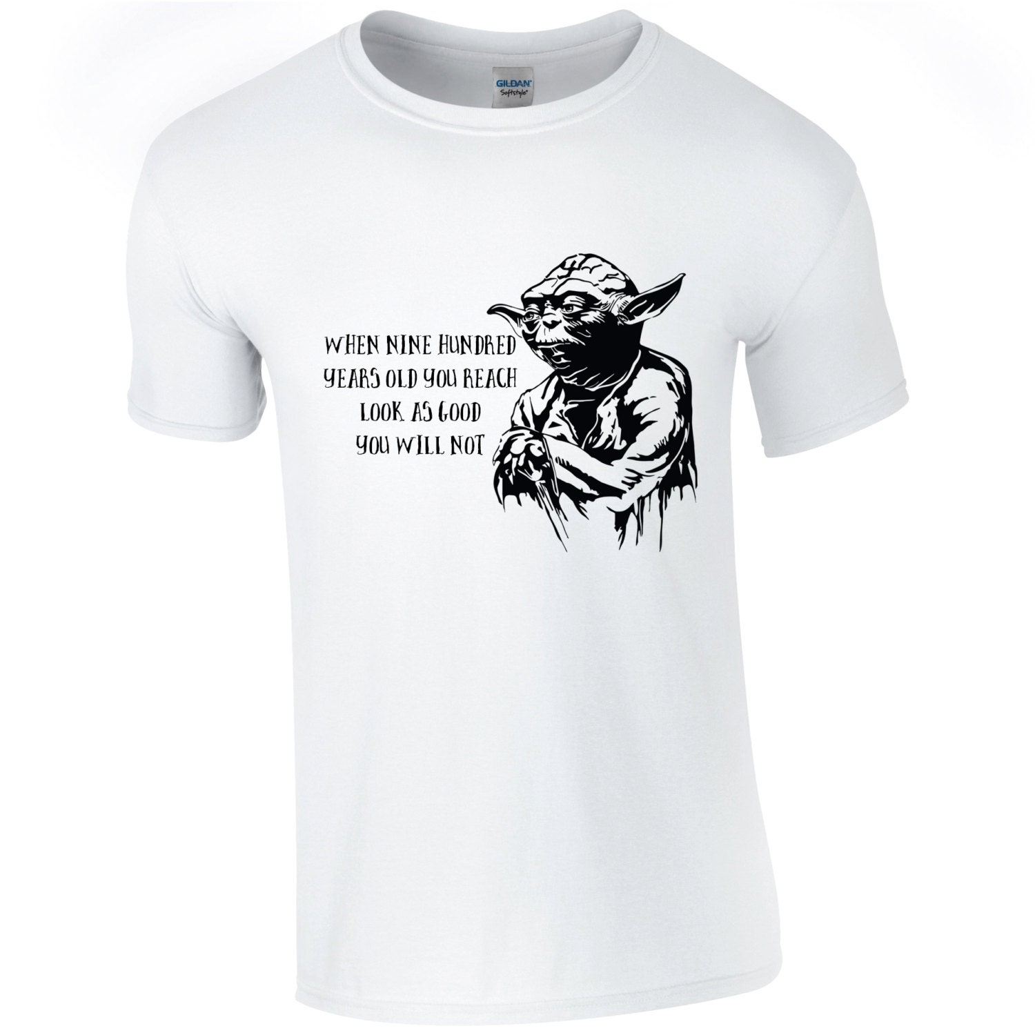 Mens Funny Star Wars Yoda Quote Tshirt in 4 Colours GG1024 Etsy