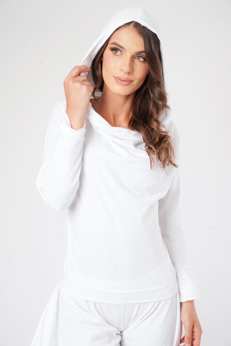 Unisex White Yoga Hoodie Kundalini Yoga Clothing Kundalini Etsy Ireland