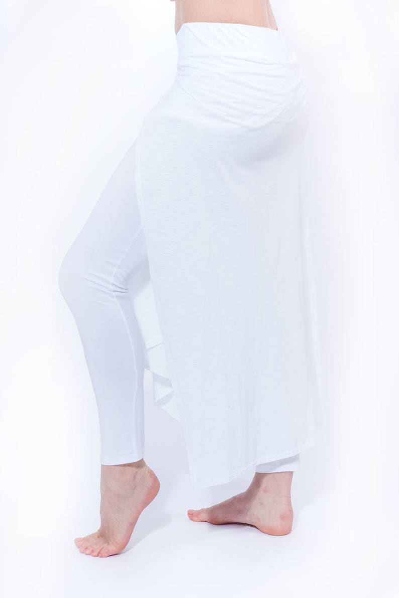 Women's White Cotton Legging Kundalini Yoga Pants Etsy UK