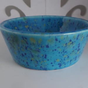 PICHET CERAMIQUE ANCIENNE Couleur Crème Fleurs Peintes Bleues Collection Vitrine 111386