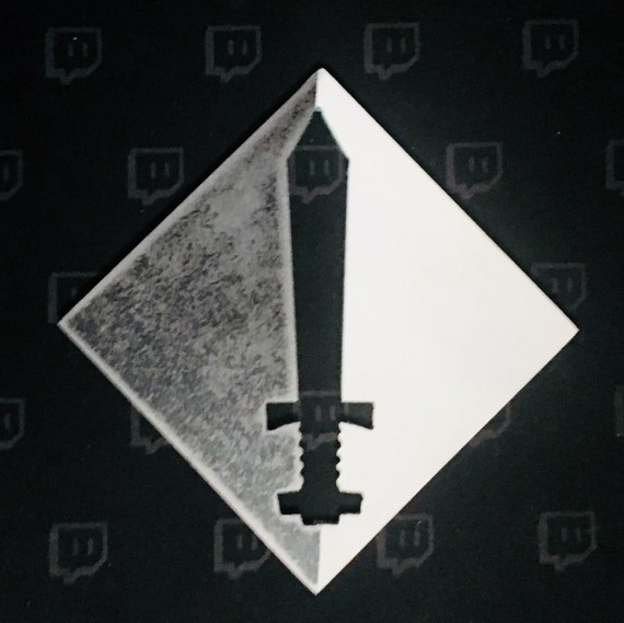 Twitch Moderator Sword Badge Etsy