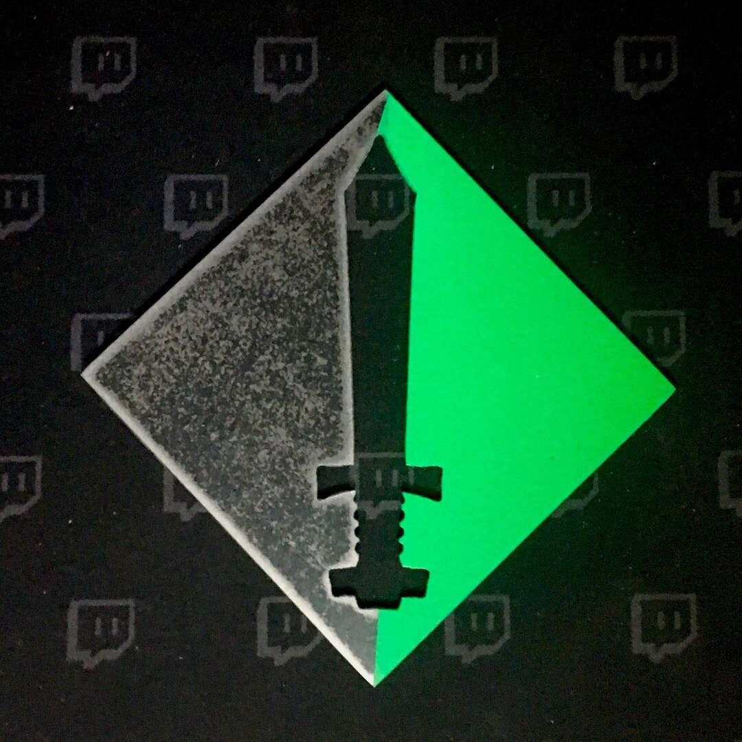 Twitch Moderator Sword Badge - Etsy