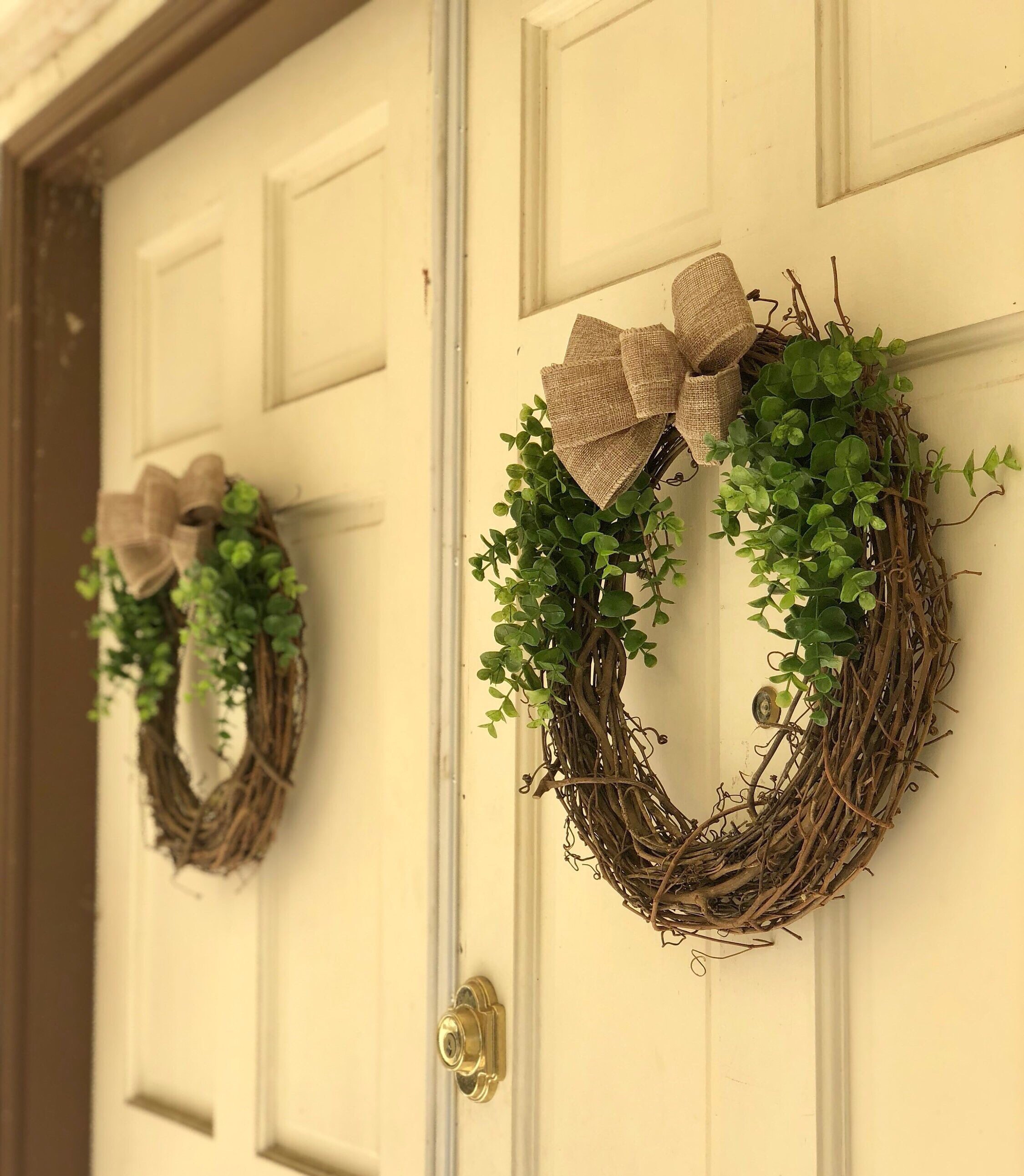 Spring Wreaths For Front Door Spring Wreath Eucalyptus Etsy