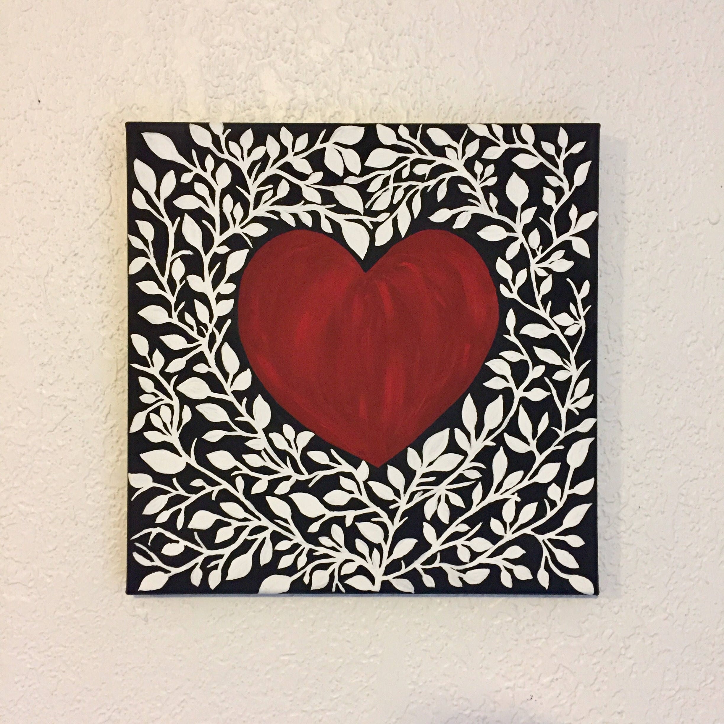 Paintings heart on canvas Paintings heart on canvas
