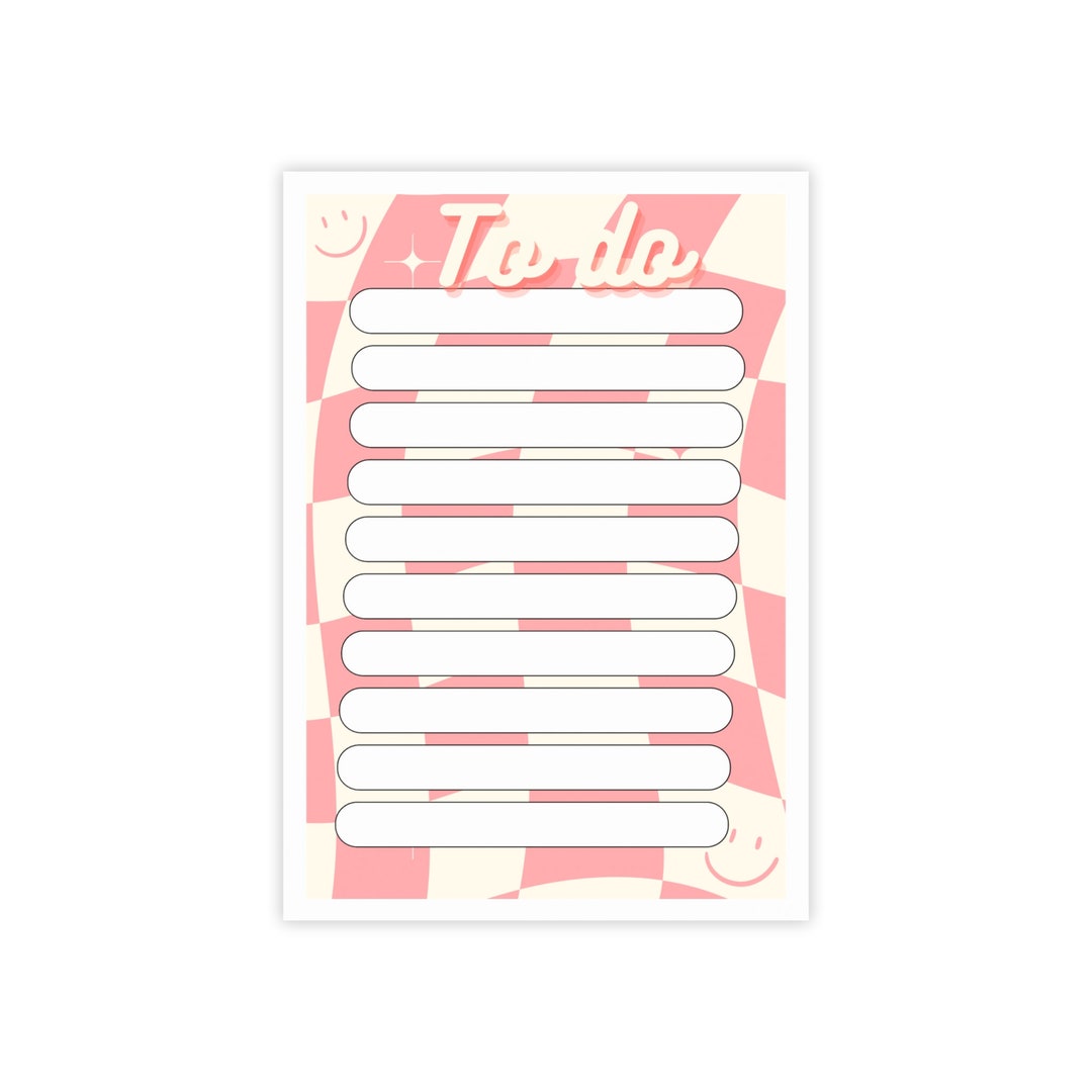 70s Inspired 4x6 Postit® Note Pads Etsy