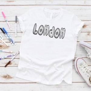 Kids Coloring Shirts, Birthday Party Gift, Doddle Shirt, Kids Shirt, Personalized Shirt, Name Shirt, Coloring Shirt