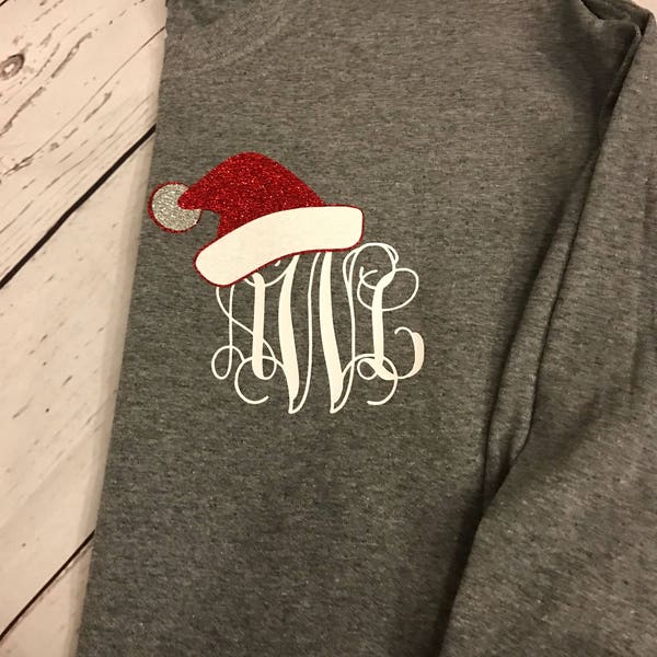 Monogram Christmas Shirt | Christmas Morning Shirt | Christmas T-Shirt | Christmas Tee | Santa Tee | Custom Christmas Shirt