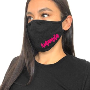 Adult Face Mask/ Personalized Face Mask/ Mask/ 2-Ply Layer Mask/ See DESCRIPTION For More Information